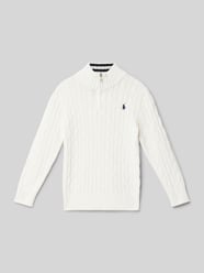 Gebreide pullover met ribboorden van Polo Ralph Lauren Kids - 3