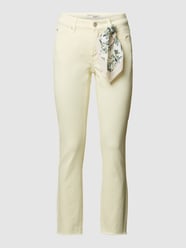 Jeans met stretch van Cambio Geel - 9
