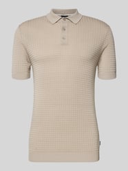 Slim Fit Poloshirt in Strick-Optik Modell 'Vanceo' von JOOP! COLLECTION Beige - 1