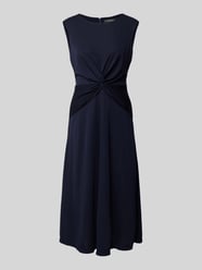 Midikleid mit Knoten-Detail Modell 'TESSANNE' von Lauren Ralph Lauren Blau - 2