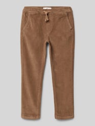 Regular Fit Cordhose mit Tunnelzug Modell 'luke' von Mango Braun - 12