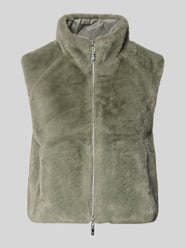 Bodywarmer van imitatiebont met steekzakken van monari - 2