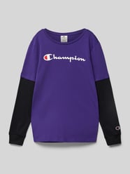 Longsleeve mit Label-Details und Rundhalsausschnitt von CHAMPION - 44