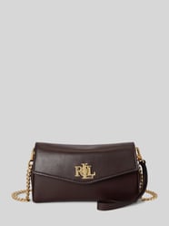 Torba na ramię z prawdziwej skóry z odpinanym łańcuszkiem do noszenia od Lauren Ralph Lauren - 6