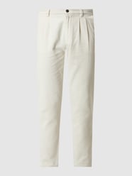 Regular Fit Bundfaltenhose aus Cord  von Nowadays Weiß - 29