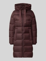 Regular Fit Daunenmantel mit Label-Print von Marc O'Polo Bordeaux - 17
