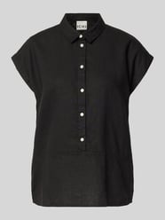 Bluzka o kroju regular fit z mieszanki lnu i wiskozy model 'LINNO' od ICHI - 41