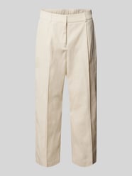 Cropped Hose mit Bügelfalten Modell 'Cisan Flow' von someday. Beige - 30