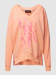 Bluza z nadrukowanym napisem model ‘DREAM’ od miss goodlife Pomarańczowy - 1