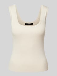 Top in Feinripp-Optik von Vero Moda Beige - 29