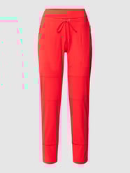 Stoffen broek met elastische band, model 'CANDY' van Raffaello Rossi Rood - 12