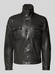 Leren jack met opstaande kraag, model 'GARRECK' van Gipsy - 8