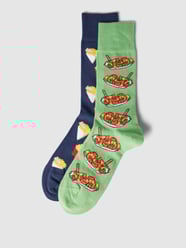 Socken mit Motiv-Print im 2er-Pack von Christian Berg Men Grün - 42
