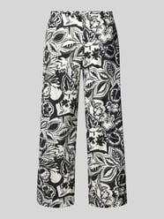 Straight leg linnen broek met verkort model van Brax - 44