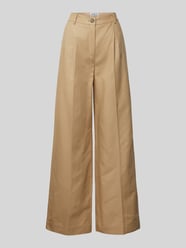 Wide Leg Bundfaltenhose mit Eingrifftaschen von JAKE*S STUDIO WOMAN Beige - 36