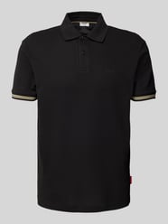 Poloshirt mit Label-Print Modell 'Amare' von JOOP! Jeans Schwarz - 14