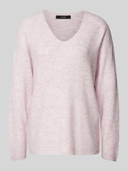 Regular Fit Strickpullover in Melange Modell 'CREWLEFILLE' von Vero Moda Rosa - 34