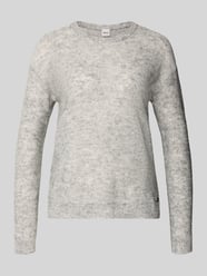 Sweter dzianinowy z mieszanki wełny z dodatkiem alpaki model 'Lesley' od Brax - 30