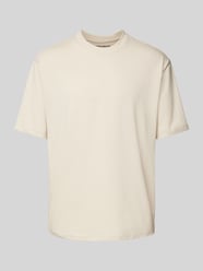 T-Shirt mit geripptem Rundhalsausschnitt von MCNEAL Beige - 35