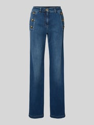 Flared Cut Jeans mit Knöpfen und Gesäßtaschen von Luisa Cerano - 3