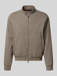 Jacke aus Schurwoll-Mix mit Zweiwege-Reißverschluss von Emporio Armani Beige - 3