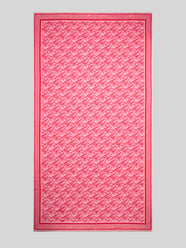 Handdoek van puur katoen model 'SCRIPT TOWEL' van Tommy Hilfiger Fuchsia - 14