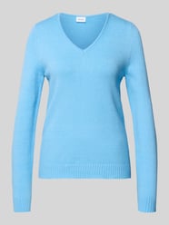 Regular fit shirt met lange mouwen van viscose in tricotlook model 'Viril' van VILA - 32
