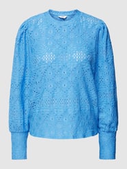 Shirt met lange mouwen en ajourpatroon van Object - 43