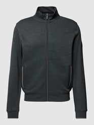 Sweatjacke mit Stehkragen von bugatti Grau - 27