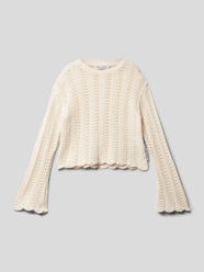 Strickpullover mit Label-Detail von Marc O'Polo Weiß - 2
