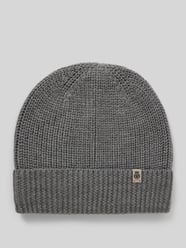 Beanie mit Label-Detail Modell 'Pure Merino' von Roeckl Grau - 17