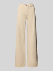 Wide & Loose Fit Jeans aus Baumwoll-Mix Modell 'SILKE' von PIECES Beige - 20