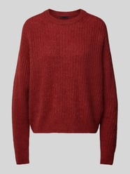 Gebreide pullover van alpacamix, model 'DOANIE' van Drykorn Rood - 32