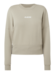 Sweatshirt mit Logo-Streifen von Guess Activewear Beige - 12