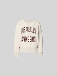 Oversized Sweatshirt aus Baumwoll-Mix von Anine Bing Beige - 25