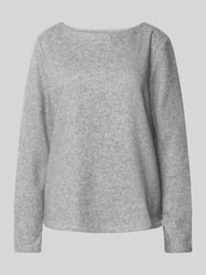 Regular fit sweatshirt van onderhoudsarme polyestervezels van Tom Tailor Grijs / zwart - 2