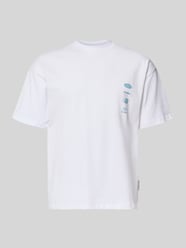 T-shirt z nadrukami z logo i okrągłym dekoltem od ANOTHER COTTON LAB - 12