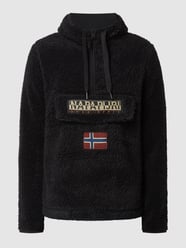 Hoodie aus Teddyfell Modell 'Burgee' von Napapijri Schwarz - 1