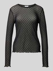 Longsleeve mit Rundhalsausschnitt von Jake*s Collection Schwarz - 1