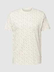 T-Shirt mit Allover-Muster Modell 'Allover printed' von Tom Tailor Beige - 14