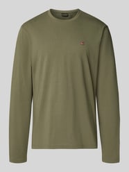 Shirt met lange mouwen en logostitching, model 'Salis' van Napapijri - 5