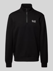 Sweatshirt mit Troyer-Kragen von EA7 Emporio Armani Schwarz - 26