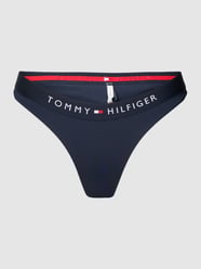 Bikinibroekje met elastische band met logo, model 'BRAZILIAN' van TOMMY HILFIGER Blauw / turquoise - 43