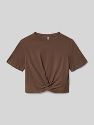 Pudełkowy krój t-shirt z czystej bawełny model 'REX' od ONLY - 3