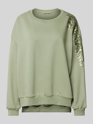 Sweatshirt met pailletten van Smith and Soul Groen - 18