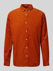 Freizeithemd mit Button-Down-Kragen von MCNEAL Orange - 40