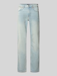 Jeansy o kroju regular fit straight z mieszanki bawełny i lyocellu model 'CASH' od Pepe Jeans - 8