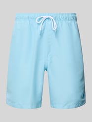 Regular Fit Badehose mit Label-Patch Modell 'Mike' von Shiwi - 16