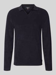 Longsleeve mit Polokragen und V-Ausschnitt Modell 'BOLL' von CINQUE - 42