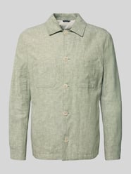 Relaxed Fit Overshirt aus Leinen-Mix mit Kentkragen von MCNEAL - 4
